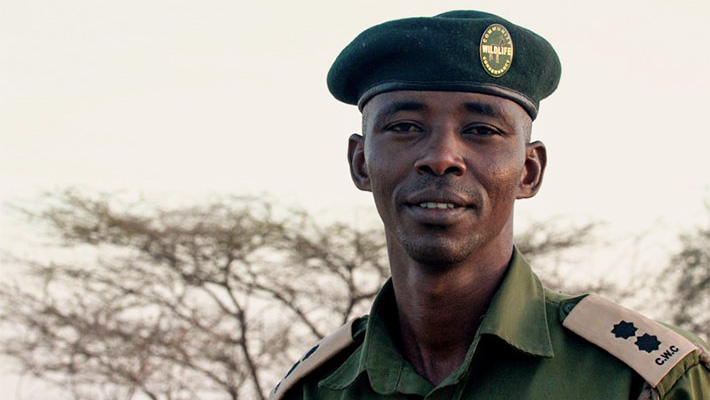 Ranger from the Northern Rangelands Trust in Kenya.