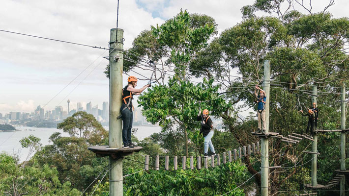 Wild Ropes at Taronga Zoo Sydney. Photo: Pat Suraseang