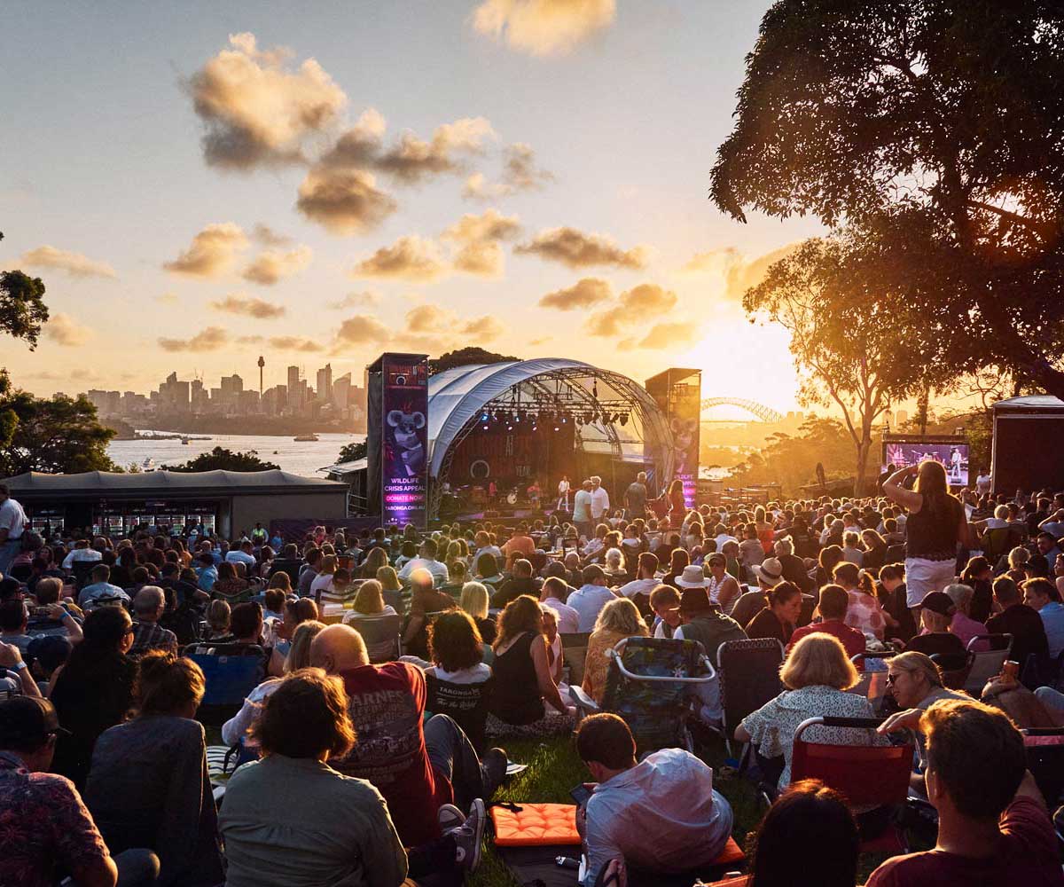 Twilight at Taronga concert series at Taronga Zoo Sydney.