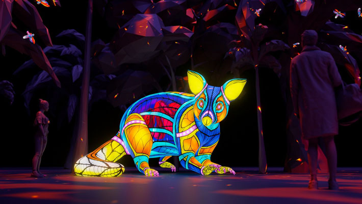 Wild Lights at Taronga Zoo Sydney, Possum Lantern