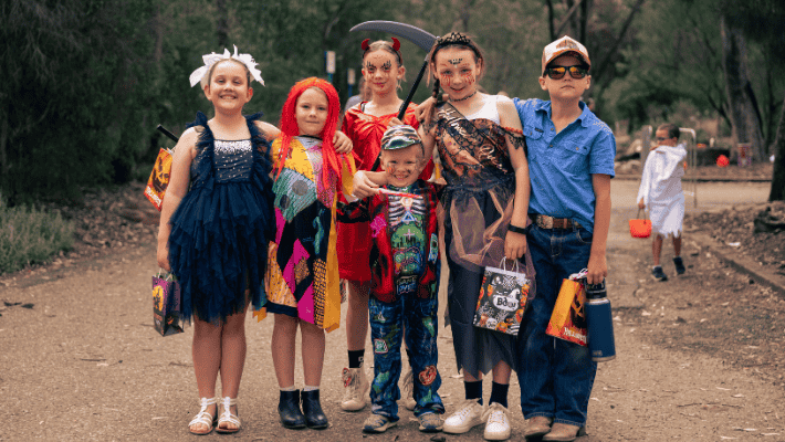 Kids enjoying Boo at the Zoo Event