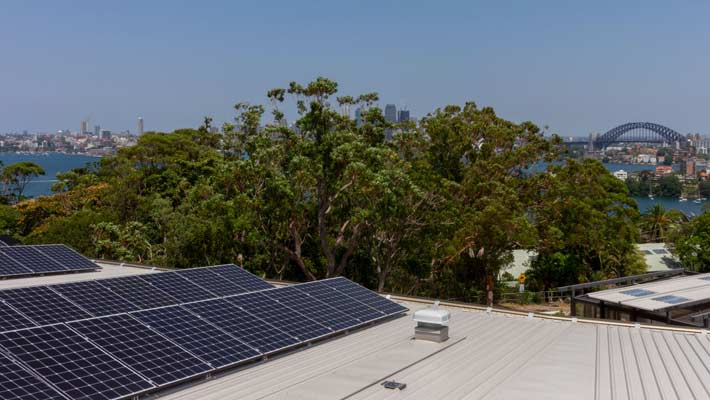 Solar installation at the Taronga Institute of Science and Learning