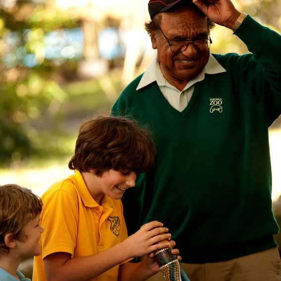 Col engages the next generation in Dreamtime stories about our native animals