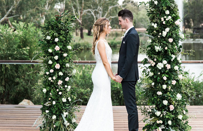 Ceremony overlooking Savannah Lake
