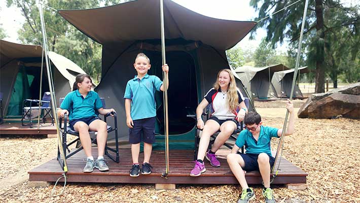 Students at the Billabong Camp