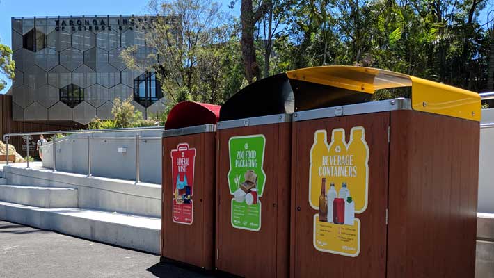 Taronga maintains 20 separate waste streams to maximise diversion