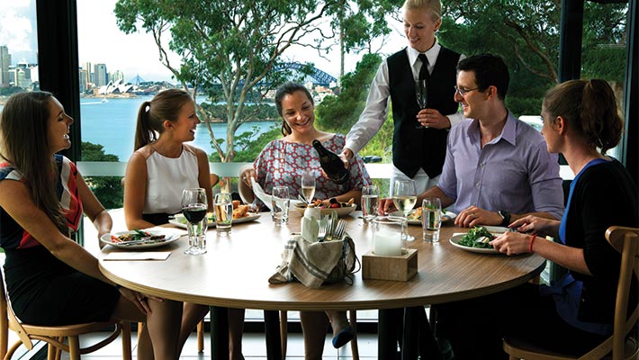 The View restaurant at Taronga Zoo Sydney
