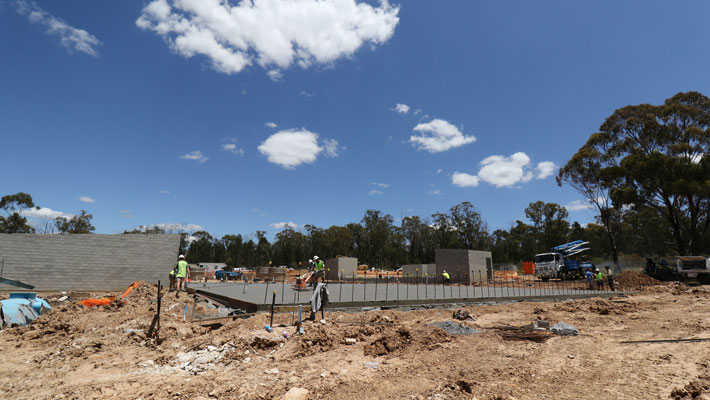 Platypus Rescue HQ - Concrete slab pour