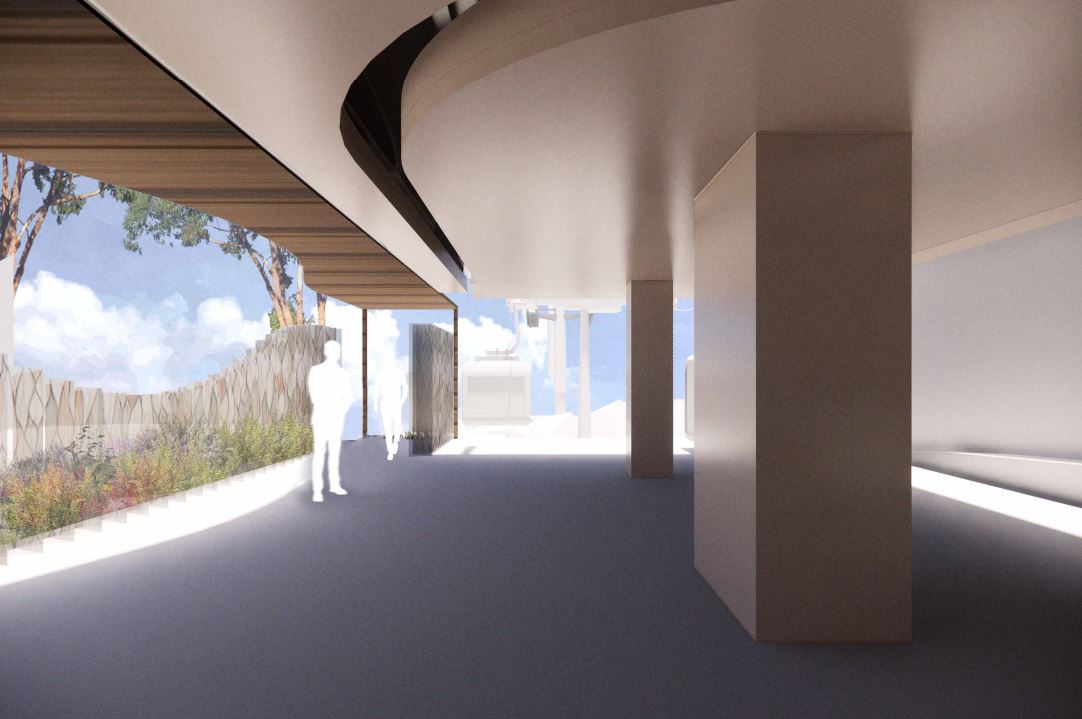 Upper station interior